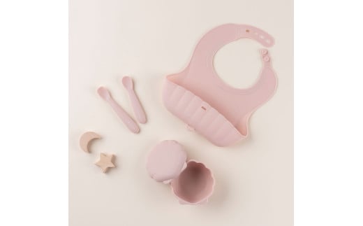 ケラッタ ベビー食器 4点セット（コーラルピンク） | ケラッタ kerata 赤ちゃん ベビー 日用品 食器 ベビー食器 マタニティ 長野県 塩尻市