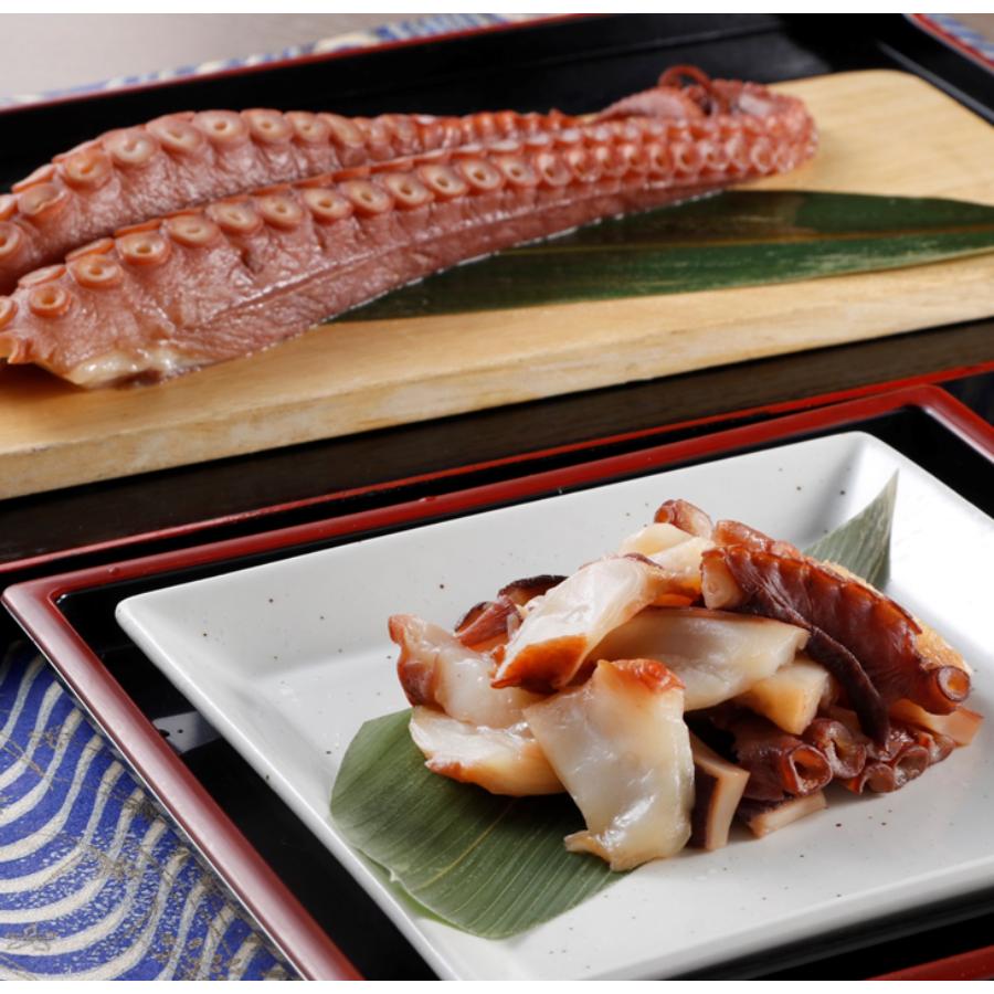 柳だこの燻製【醤油味】セット（足180g×2・スライス150g）