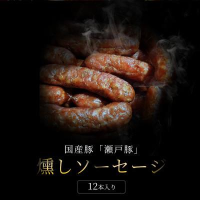 ふるさと納税 瀬戸市 【毎月定期便】燻しソーセージ12本入|無添加スモーク ソーセージ 燻製 瀬戸市 天佑全12回 |  | 01