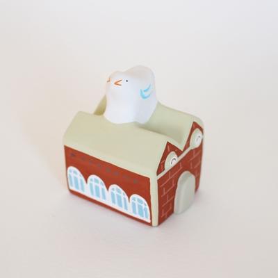 ふるさと納税 中間市 中間市世界遺産ポンプ室　土鈴　ポンプ室と小鳥 |  | 01