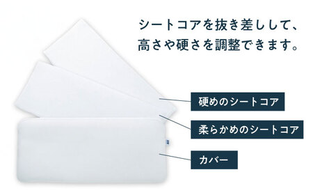 【カバーセット】エアウィーヴ ピロー スリム “みな実のまくら” ＆ピローケース スリム（ピロースリム専用）　滋賀県長浜市/株式会社エアウィーヴ[AQBV133]