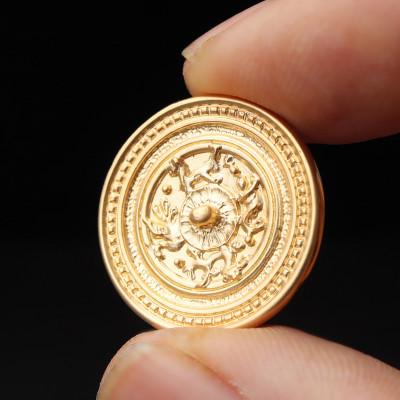 ふるさと納税 市川三郷町 【縄文アクセサリーDo_goods】K18製 四神獣鏡オブジェ 700-207 |  | 01