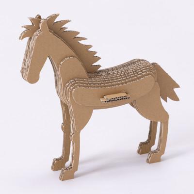 ふるさと納税 刈谷市 段ボール工作キット　干支シリーズ　ウマ