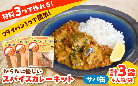 カレー サバ缶カレーキット 4人分×3セット [AIAD008] カレー