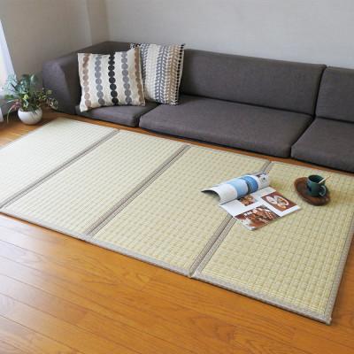 ふるさと納税 岡山市 岡山県岡山市産　樹脂製 畳マット 悠久 サイズ:シングル　カラー:ミックスベージュ