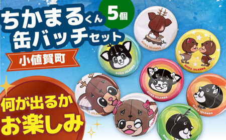 お楽しみ ちかまるくん 缶バッジ (ランダム5個)  ご当地缶バッジ  [DAB046]