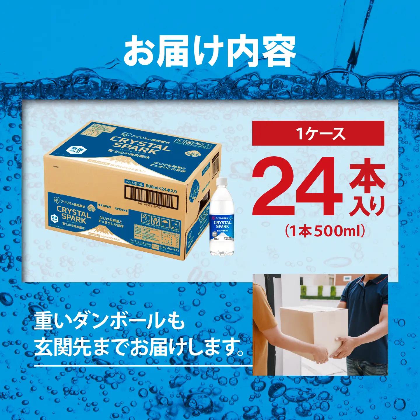 強炭酸水 最短3日 500ml×1箱 24本入 炭酸