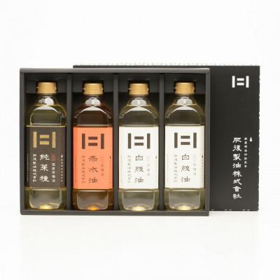 ふるさと納税 大津町 菜種油詰合せ(4本セット)(純菜種、赤水油 600g各1本、白絞油 600g2本)
