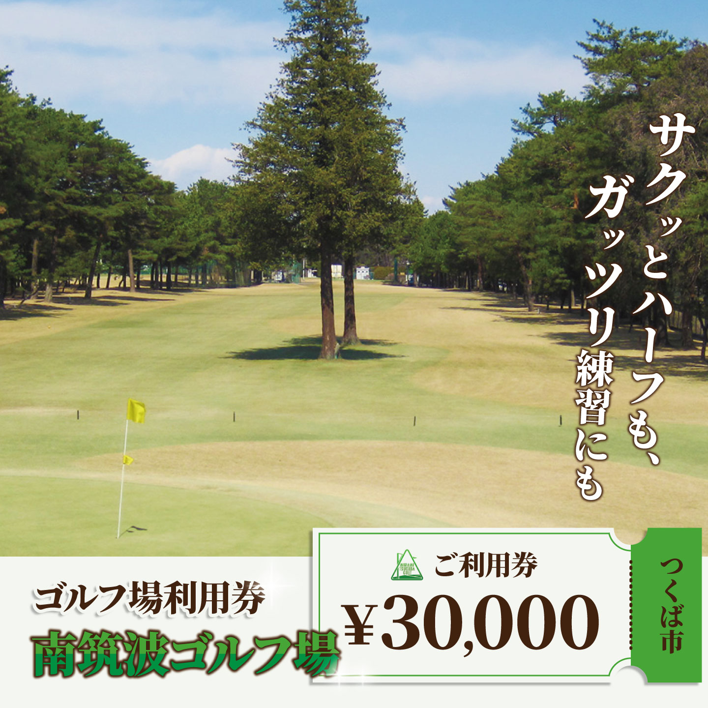 【ふるさと納税】ゴルフ場 南筑波ゴルフ場 利用券 30,000円分 | 茨城県 つくば市 ゴルフ ゴルフチケット ゴルフ場チケット チケット プレー プレーチケット プレー券 利用券 ゴルフ利用券 ゴルフ場利用券 関東 体験型