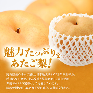 【2026年先行受付】 梨 あたご梨  秀品 約4kg(3～6玉)  梨