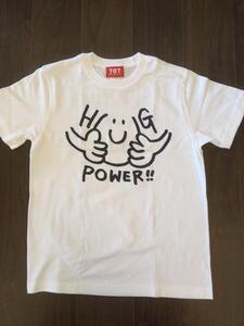 鎌倉ブランドの老舗「KAMAKULAX」の定番オリジナルHUG POWER ! Ｔシャツ【ホワイト】Lサイズ