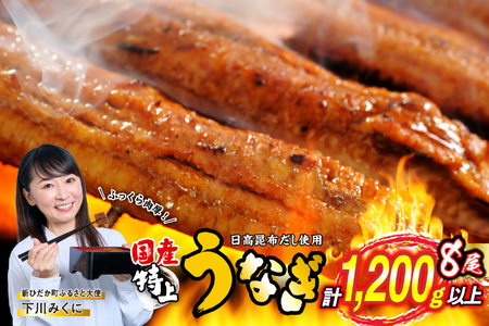  うなぎ 国産 うなぎ蒲焼 8尾 (1尾あたり150g)