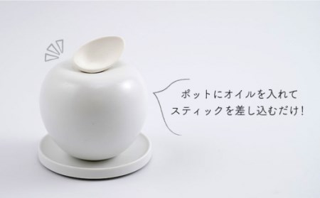 Fragrance fruit -Apple- アロマディフューザー 1点 【224porcelain】[NAU027] 肥前吉田焼 焼き物 やきもの 器 うつわ 皿 さら 
