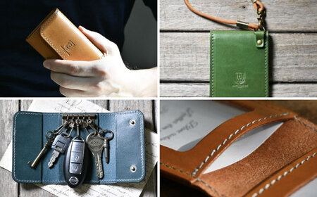 本革5連キーケースとダブルパスケースセット ノワール 滋賀県長浜市/株式会社ブラン・クチュール[AQAY443]