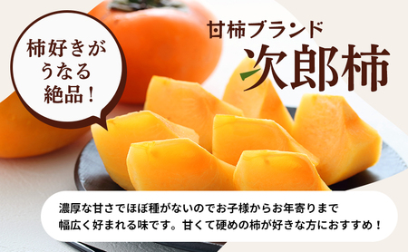 【高級贈答用】長生き次郎柿「長寿郎（ちょうじゅろう）」4Lサイズ 1.8kg 6玉入り 
柿 かき 果物 くだもの フルーツ 旬の果物 旬のフルーツ 秋の味覚 次郎柿 ギフト 贈り物 プレゼント 個包