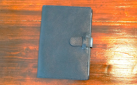 本革製手帳型iPad miniカバー （iPad mini5用）【カラー：ワイン】  F6L-331