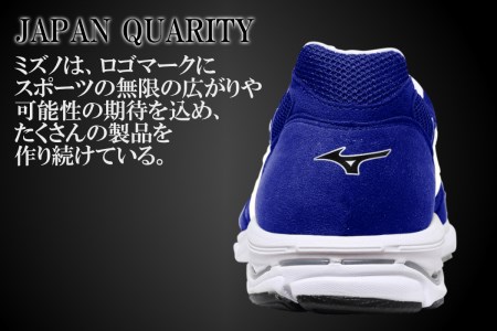 AO10　ミズノランニングシューズ【ブルー×パールホワイト2E】　【 ジョギング ランニング マラソン シューズ 靴 ミズノ mizuno オーダー 日本製 スニーカー 】