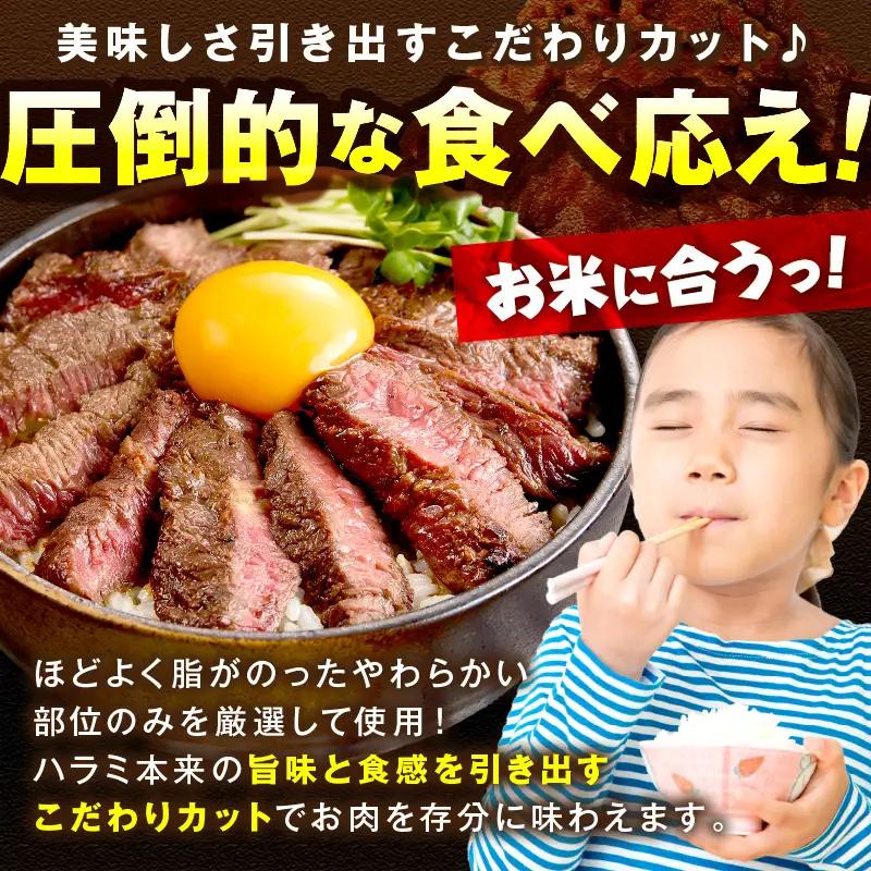 【牛肉／ハラミ】訳あり 秘伝のタレ牛ハラミ 1.2kg