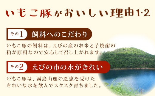 【6回定期便】豚肉 宮崎県産 いもこ豚 しゃぶしゃぶ セット