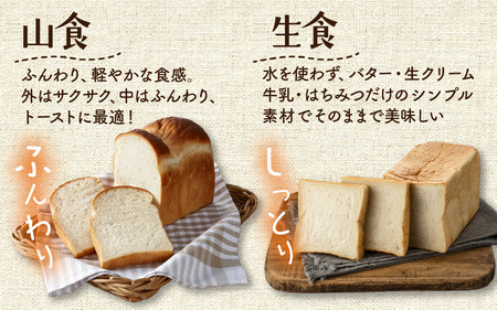 食パン 3種 食べ比べセット （生食パン・角食・山食）| 奥能登 食パン