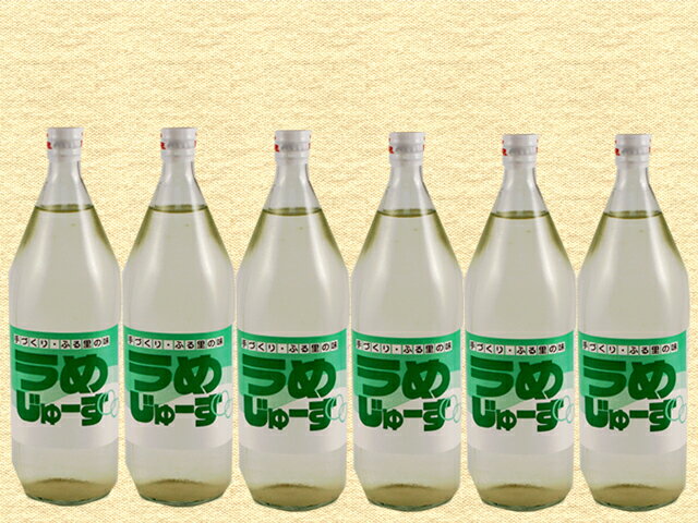 【ふるさと納税】7-T04 手づくりふる里の味 ウメジュース 1000ml 6本