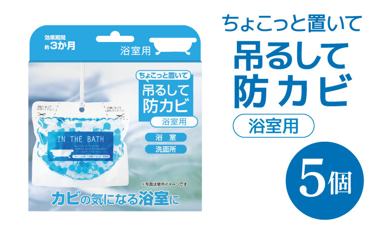 防カビ ちょこっと置いて吊るして防カビ（浴室用）5個 カビ予防 浴室 洗面所