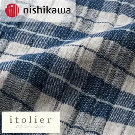 【nishikawa/西川】ガーゼケット(麻混)シングルサイズ　ブルー【1639796】