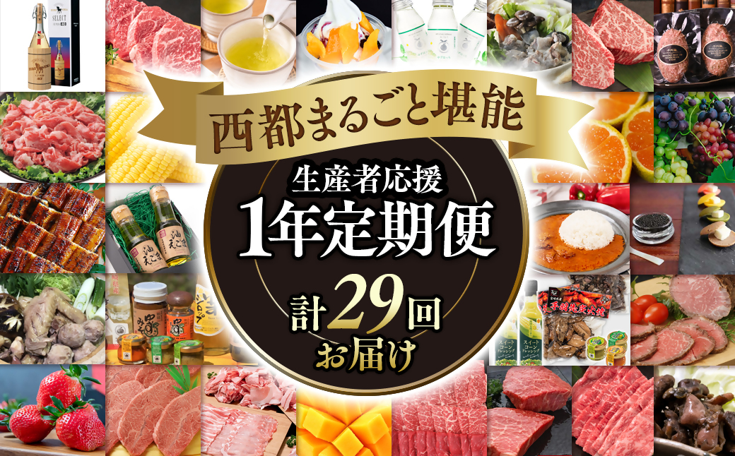 【季節の定期便】西都まるごと堪能セットＥ 29品お届け 令和7年1月発送開始 12ヶ月定期便『ダイヤモンドコース』宮崎牛・うなぎ・マンゴーなどお届け＜50-4＞