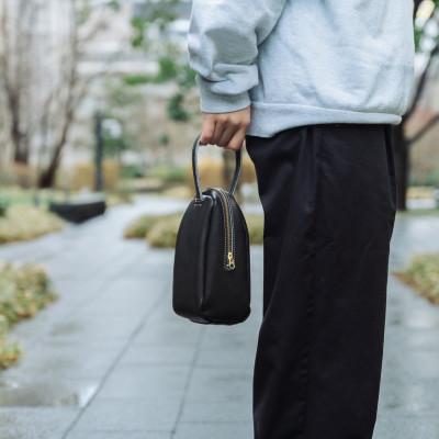 ふるさと納税 香芝市 グラブ革　ハンドバッグ　ブラック |  | 02
