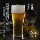 【ふるさと納税】「雲海麦酒ケルシュ3本セット」 クラフトビール 地ビール（02-110）