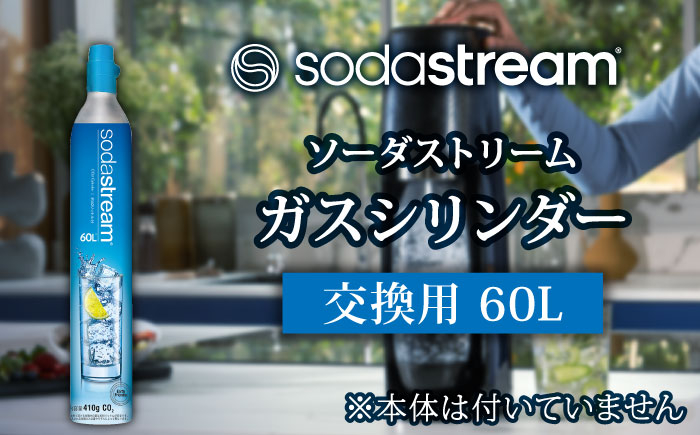 
                  ソーダストリーム ガスシリンダー 交換用 60L【ソーダストリーム】SodaStream 炭酸水 水 ソーダ水 回収用送り状付き [MDN004]
                