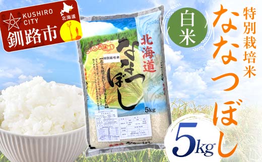 【令和7年度産】【新米】特別栽培米ななつぼし 5kg 白米 北海道産 米 コメ こめ お米 白米 玄米 通常発送 F4F-9740