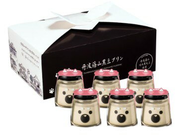 【ふるさと納税】【農家のご当地プリン！】丹波篠山黒豆プリン あずきちゃん（小豆）6個 | 兵庫県 丹波篠山市 川北黒大豆 兵庫県 丹波篠山市産 黒豆 お菓子 スイーツ デザート