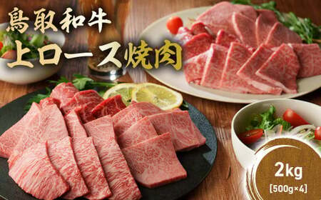 鳥取和牛 上ロース焼肉 2kg ( 500g × 4 ) 牛肉 和牛 鳥取和牛 ブランド和牛 焼肉 焼肉用 焼き肉 焼き肉用 焼肉ロース 和牛ロース 上ロース KR1430