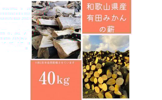 
薪 キャンプ用 有田みかんの薪40kg(細木・中太)
