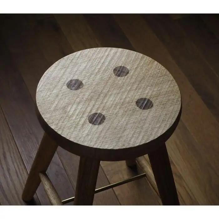 まる座スツール　国産クルミ材 ／  椅子【UMEBACHI FURNITURE】