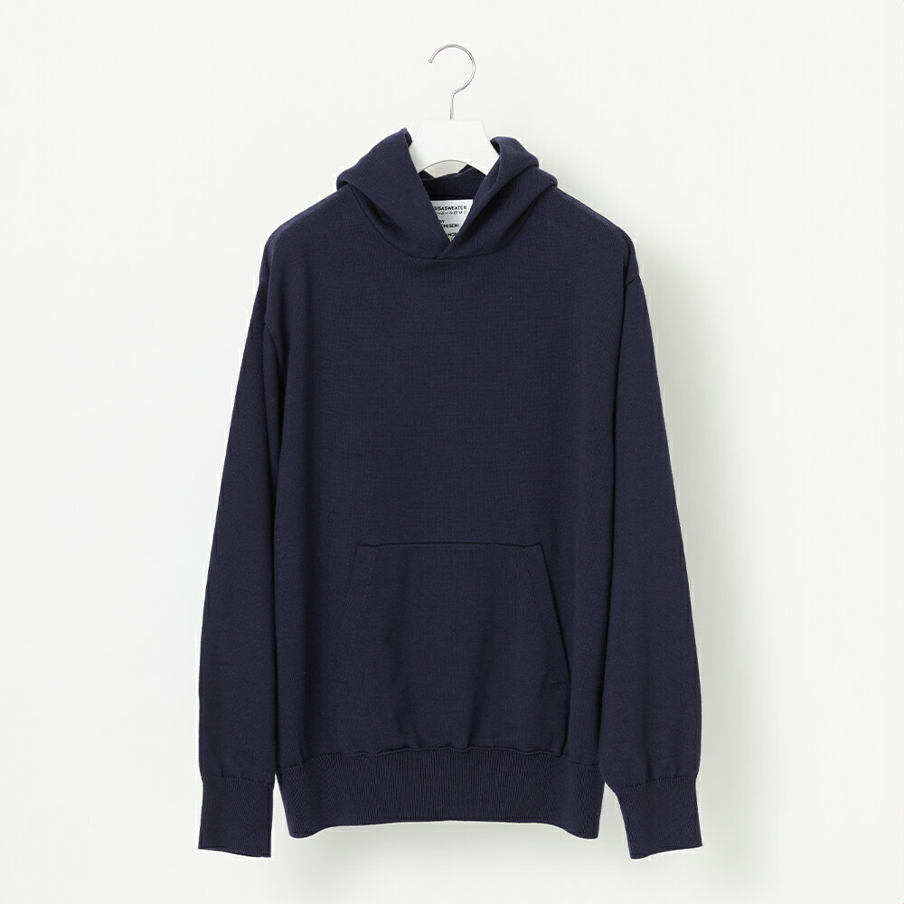 【ふるさと納税】 ≪順次発送≫ A3: A SWEATER IS FOR EVERYDAY. Hoodie NAVY ネイビー カシミヤセーター 服 洋服 ユニセックス メンズ レディース ブランド 山形県 山辺町 送料無料 yt-sehdn-sn