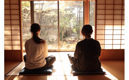 秩父札所1番　心を癒やす坐禅体験【3～4名様】 ／ 四萬部寺 札所巡り お寺 座禅 癒し お茶付き 埼玉県 No.588