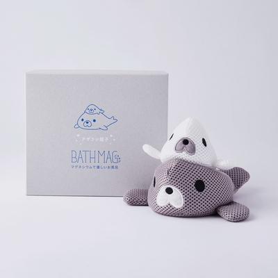 ふるさと納税 古河市 アザラシ親子バスマグ | 入浴 入浴用具 日用品 バス用品 マグネシウム 簡単 便利 _BH07 |  | 01