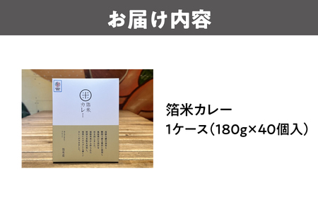 箔米カレー 180g×40個 レトルト_OS065-0015