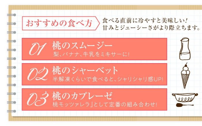 藤渕果樹園のあかつき桃 10〜12玉入り 〈2026年7月〜発送〉 ／ フルーツ 果物 くだもの 食品 人気 おすすめ 送料無料 桃 もも あかつき桃 モモ 季節のフルーツ 【株式会社内子フレッシュパ
