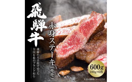 飛騨牛 赤身ステーキ 600g（100g×6枚） 冷凍真空パック | 国産 肉 お肉 ステーキ 黒毛和牛 和牛 人気 おすすめ 牛肉 ギフト お取り寄せ 7日以内お届け [MZ018]年内お届け 年内配送