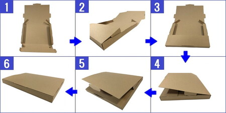 ネコポス 箱 (50枚)3cm対応 ダンボール 最大（フリマ・オークション用 ） クリックポスト ゆうパケット 対応 A4サイズ 段ボール 通常ネコポス不可