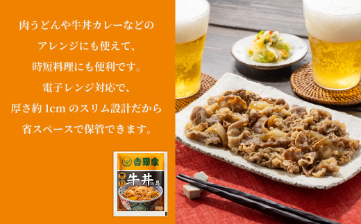 【定期便】吉野家　冷凍牛丼の具5食 × 6ヶ月(計30食)　