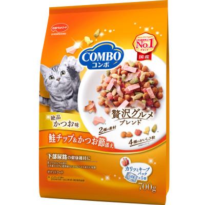 ふるさと納税 袋井市 コンボ キャット かつお味・鮭チップ&amp;かつお節添え 700g×12袋