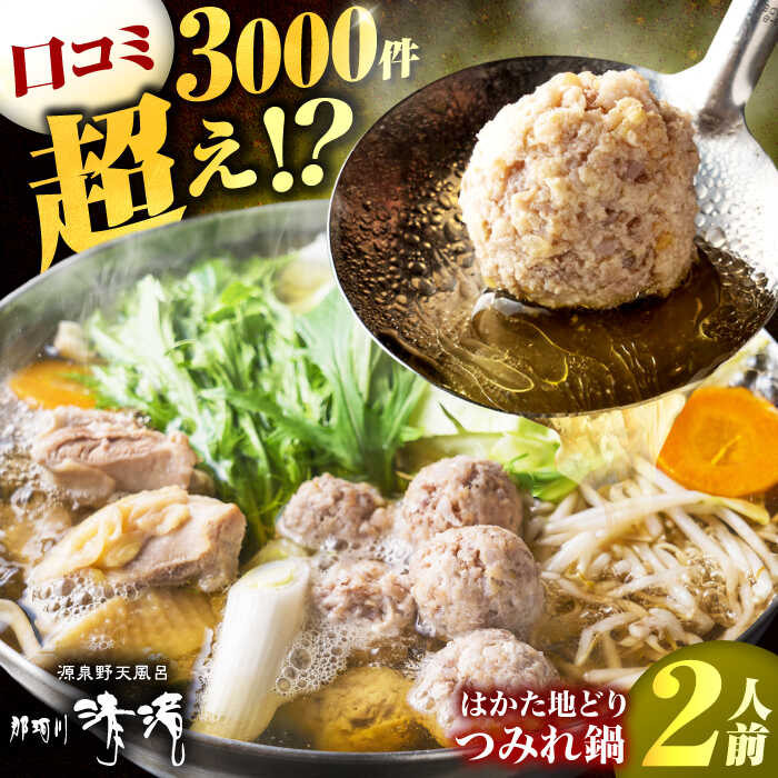 【ふるさと納税】那珂川清滝名物 はかた地どり つみれ鍋セット 2人前＜源泉野天風呂 那珂川清滝＞那珂川市 | [GAS006]10000 10000円 1万円 以上