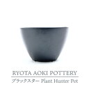 【ふるさと納税】【美濃焼】ブラックスター Plant Hunter Pot【RYOTA AOKI POTTERY/青木良太】/ 陶芸家 プランター インテリア [MCH291]