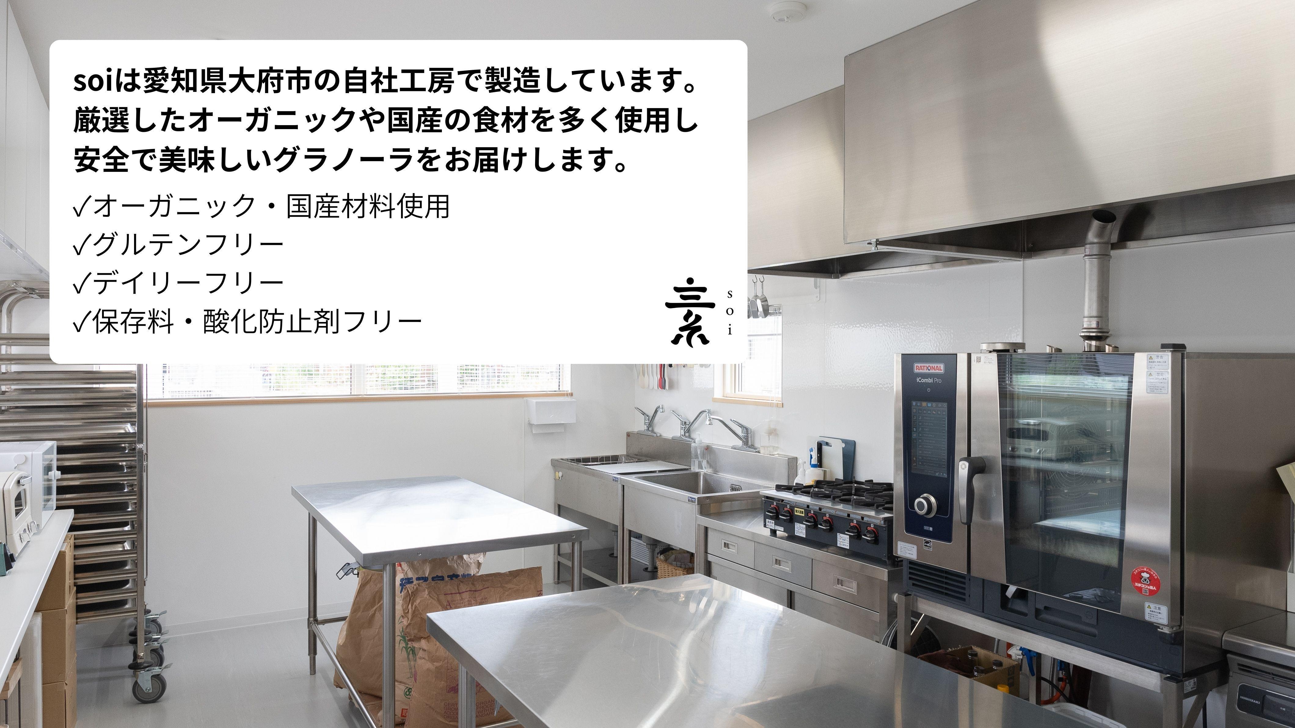 soi 食べ比べグラノーラ 5種類×2セット（プレーン・カカオ・いちご・バナナ・ゆず）