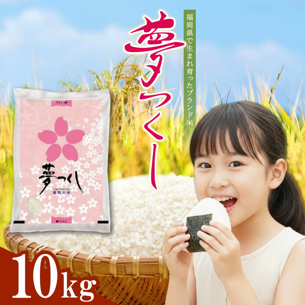 【ふるさと納税】 福岡県産 ブランド米 夢つくし(精米) 10kg お米 こめ ゆめつくし 米 福岡県 東峰村 　4J2