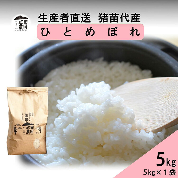 【ふるさと納税】【令和7年度産 新米予約】 米 ひとめぼれ 5kg 白米 精米 | 米 こめ ごはん 5キロ 国産米 ブランド米 福島県産 農家直送 産地直送 生産者直送 杉田農園 おにぎり 家庭用 精米済み 猪苗代町 ※2025年11月下旬頃より順次発送予定